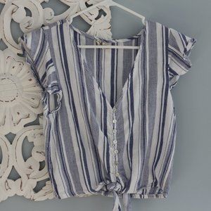 Striped Short-Sleeve Top